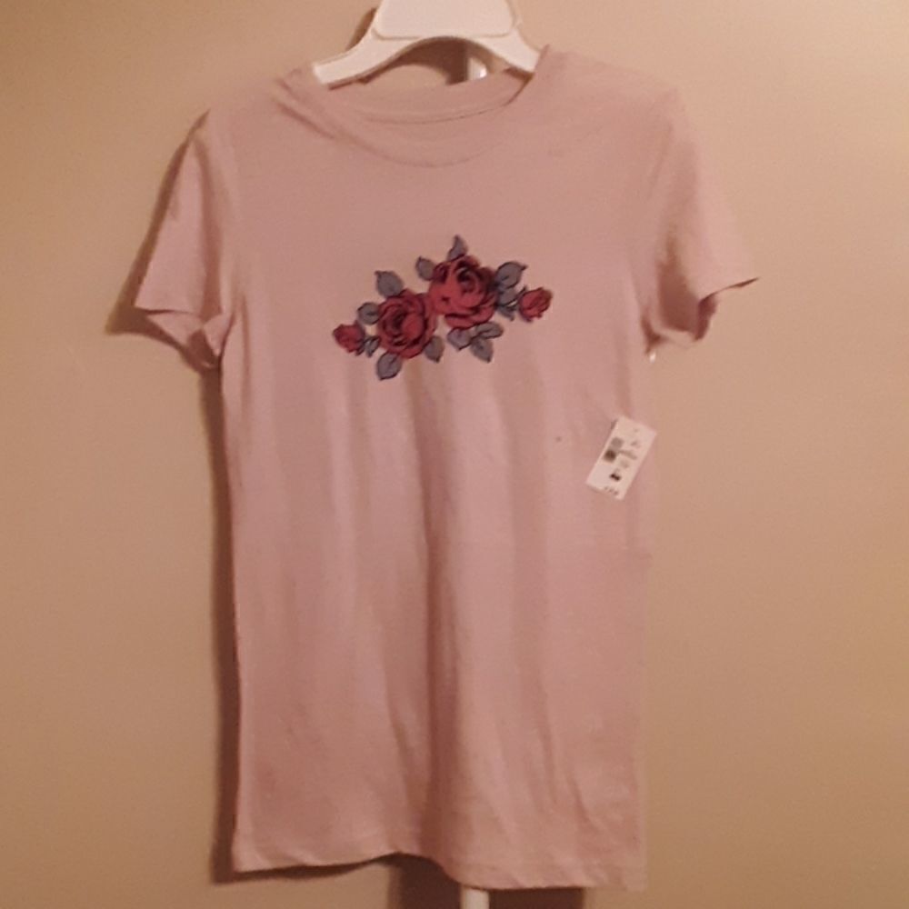 💫💫💫 NWT AEROPOSTALE CLASSIC GRAPHIC ROSE CREWNECK SHORT SLEEVE TEE  S